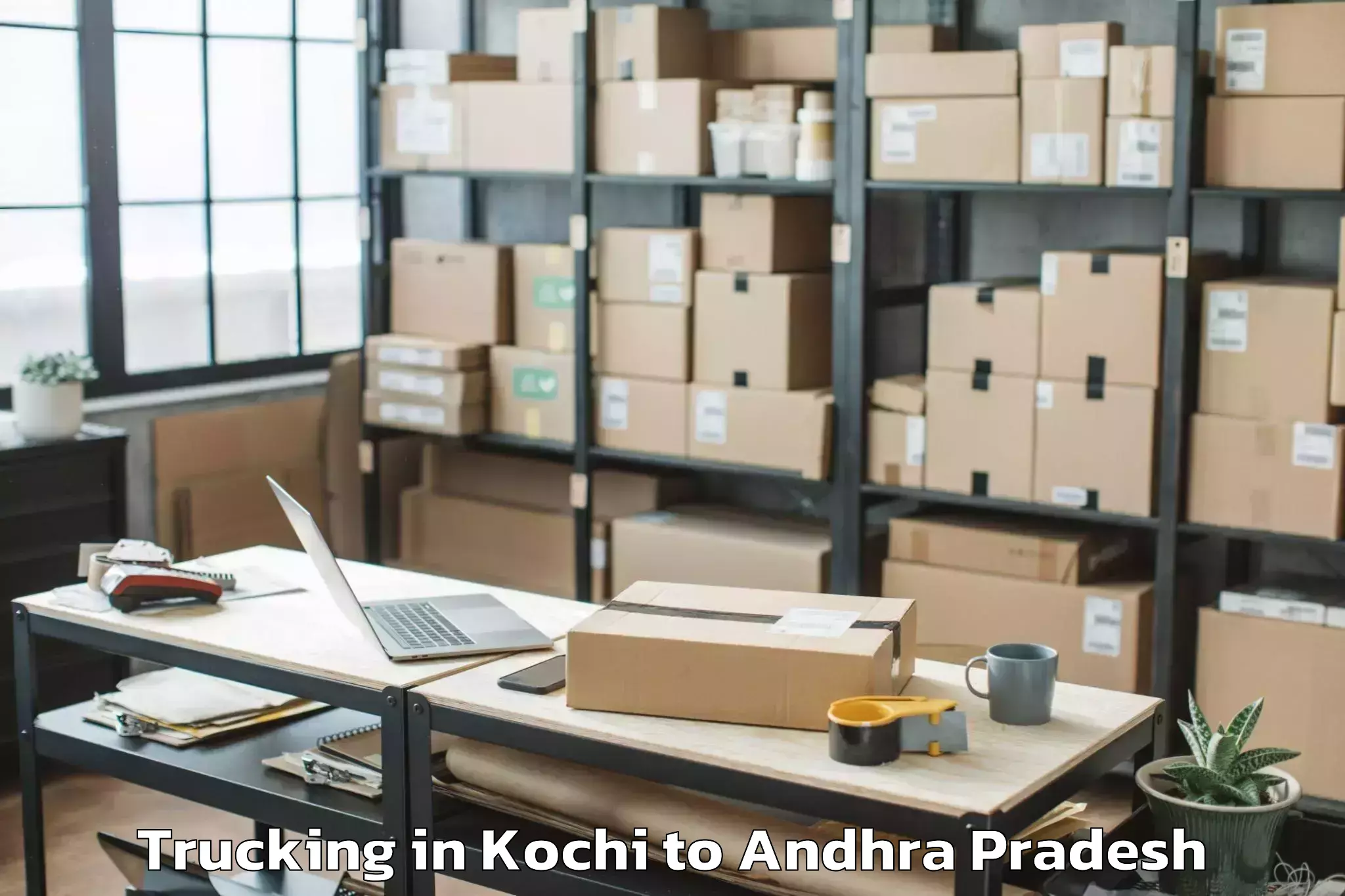 Get Kochi to Nadendla Trucking